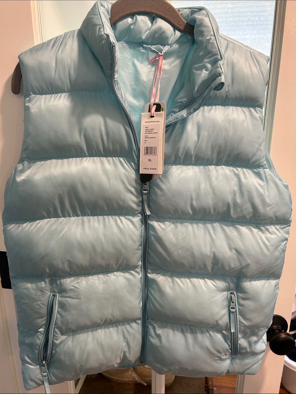 Vineyard Vines Light Blue Puffer Vest for Kids